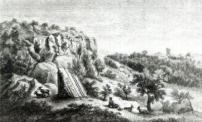 Castel d&39;Asso, da necrópole de George Dennis